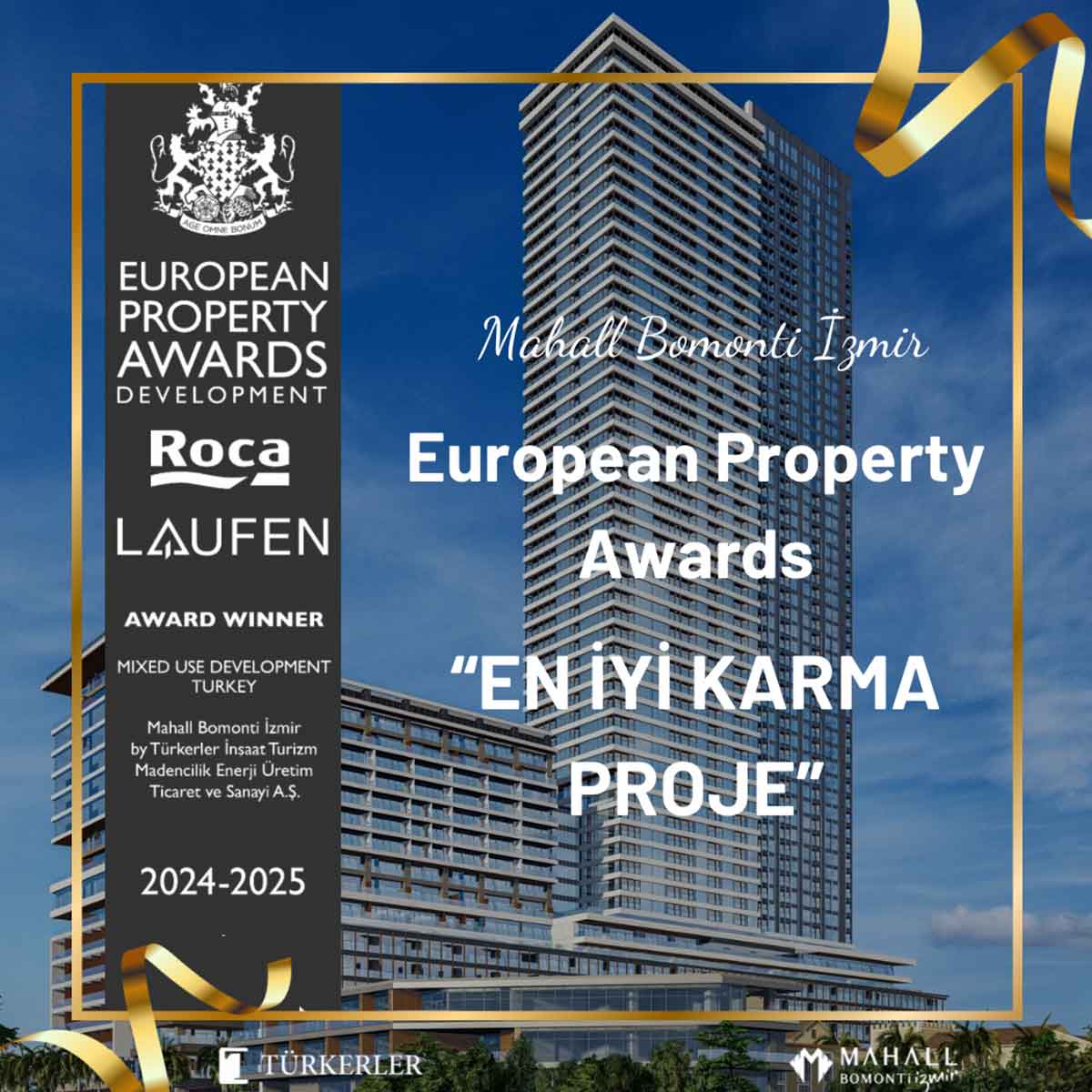 European Property Awards En iyi Karma Proje Ödülü